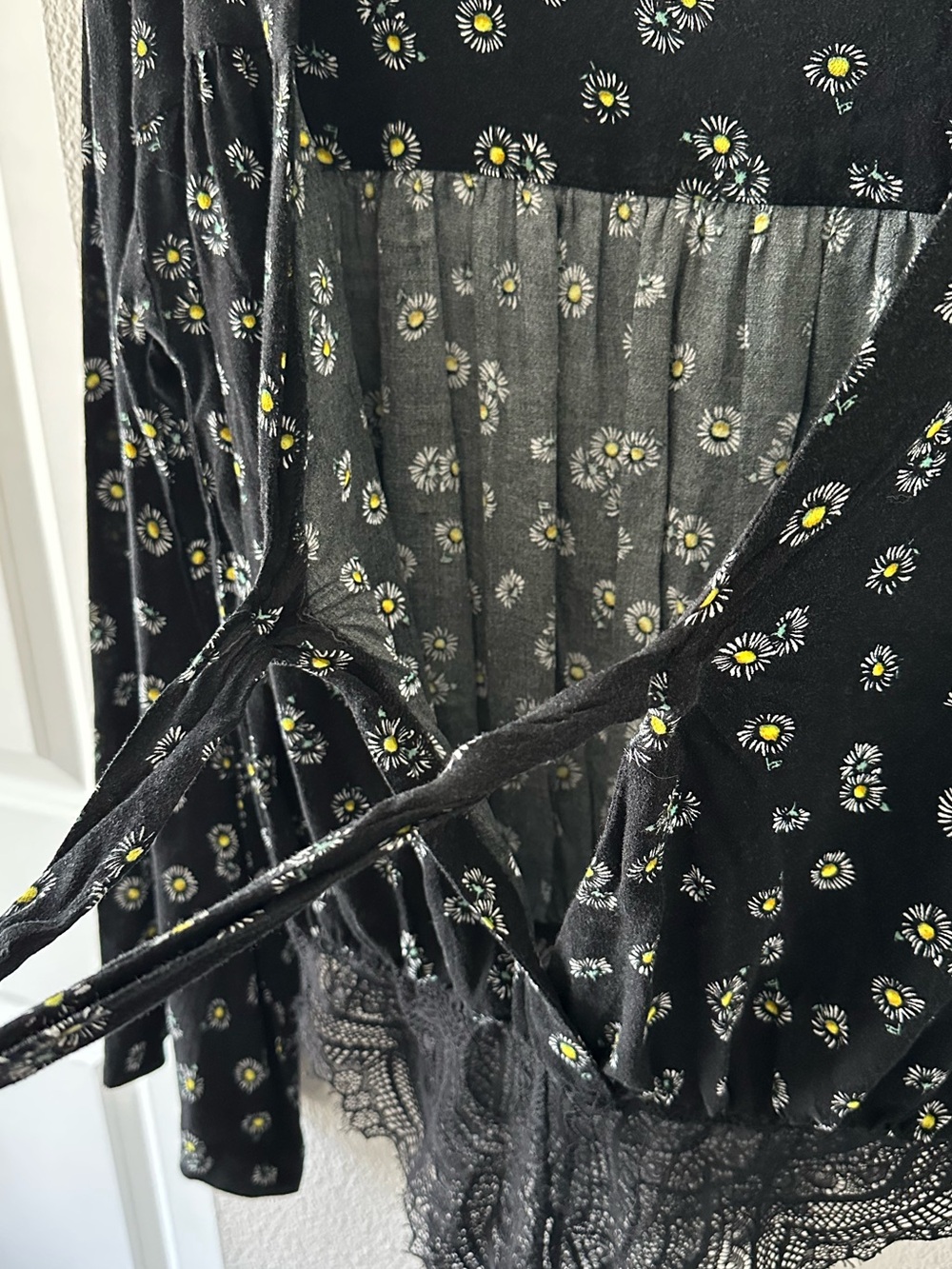 Free People Tie-Front Long Sleeve Bodysuit Top - Picture 4 of 6